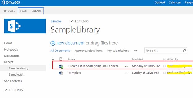 check-out option in your ribbon